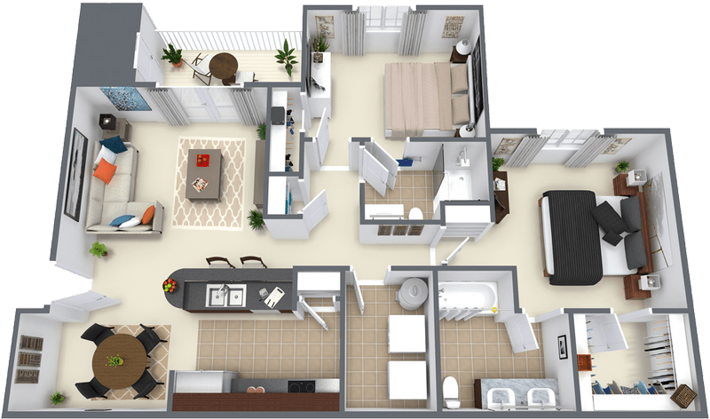 The White Marlin 2-Bedroom Apartments